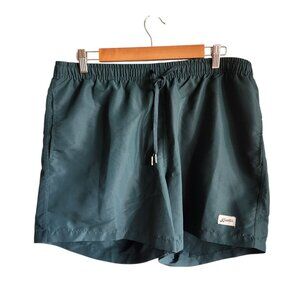 Bather Swim Trunks Men's Green XL Lined Pockets Quick Dry 5.5" Inseam Shorts